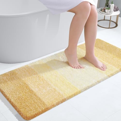 OLANLY Bathroom Runner Rug 47x24, Extra Soft Absorbent Microfiber Bath Rugs by OLANLY
