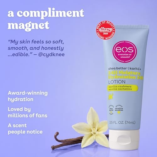 eos 24H Moisture Travel Body Lotion- Vanilla Cashmere, 2.5 fl oz - Image 3
