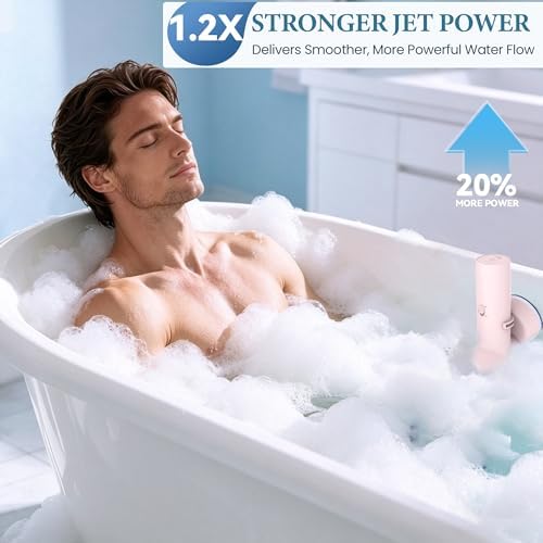 Bath Jets for Tub, Cordless IPX7 Rechargeable Bath Jet or Bubble Modes - Image 2