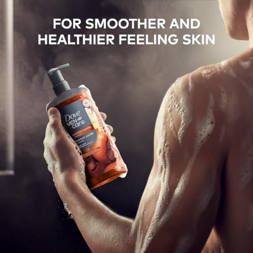 Dove Men Moisturizing Body Wash, Bourbon Vanilla + Hazelnut, 26 oz - Image 3