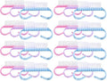 24-Pack Handle Grip Nail Brush(assorted color), Fingernail Scrub Cleaning Brushes for Toes and Nails Cleaner, Pedicure Brushes for Men and Women by YOFAN