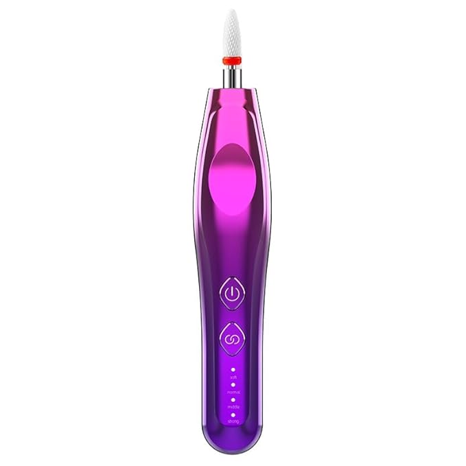 Electric Nail Drill, Electric Nail File Cordless, Electric Nail File Set, 4 Speeds Adjustable Hand Foot Care Manicure Pedicure Drill Tool,Gel Nail File Drill kit for Acrylic Gel Dip Powder Nails