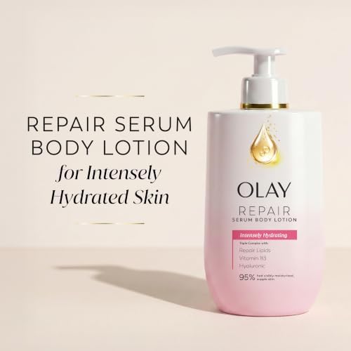 Olay Intensely Hydrating Body Lotion for Women, 96HR Moisture & Lasting Skin Hydration, with Hyaluronic Acid & Niacinamide, Free of Parabens & Phthalates, Ripe Berries & Sweet Vanilla Scent, 17 fl oz - Image 3