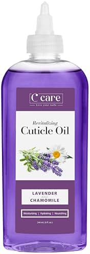 C CARE Lavender and chamomile Cuticle Oil For Nails - Repairs Cuticles Overnight - Moisturizes and Strengthens Nails and Cuticles - 8oz by CCARE