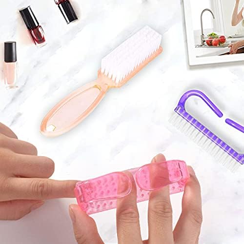 Handle Grip Nail Brush, Hand Fingernail Scrub Cleaning Brushes for Toes and Nails Cleaner, Pedicure Scrubbing tool kit for Men and Women 5 Pack (Multicolor) - Image 6