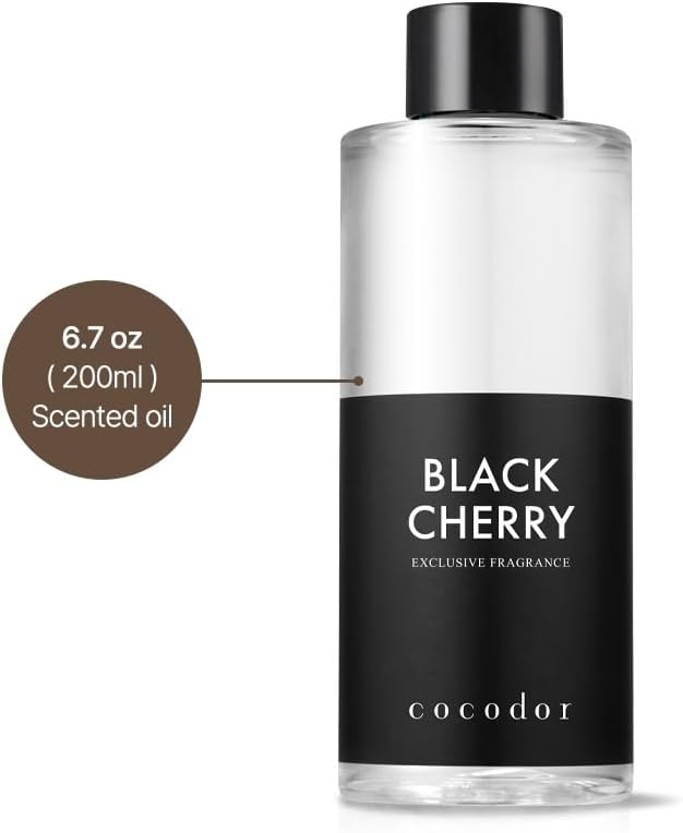 COCODOR Reed Diffuser Oil Refill/White Jasmine/6.7oz(200ml)/1 Pack/Aroma Therapy, Home Fragrance, Scented Oils, Oils for Reed Diffuser