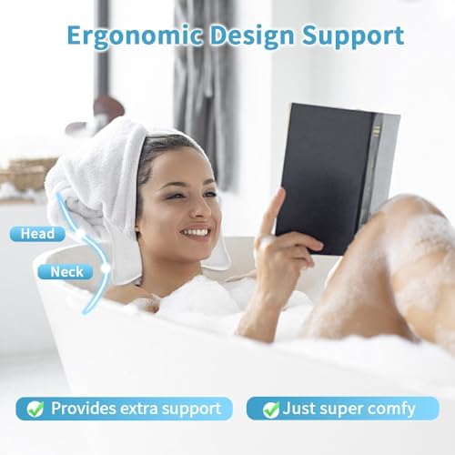 Luxury Bath Pillow, Slip-Resistant Neck & Back Support - Image 2