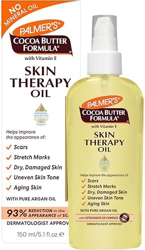 Palmer's Cocoa Butter Formula Skin Therapy Moisturizing Body Oil with Vitamin E & Pure Argan Oil, Deep Body Moisturizer for Dry, Damaged Skin, 5.1 Ounces (Pack of 6) by Palmers