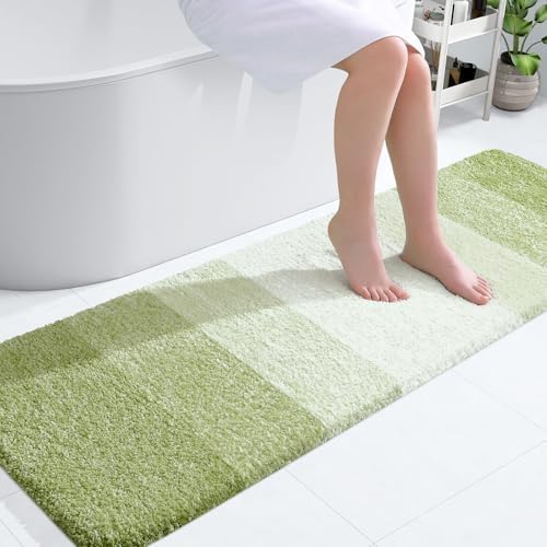 OLANLY Bathroom Runner Rug 59x20, Extra Soft Absorbent Microfiber Bath Rugs by OLANLY