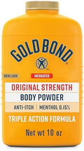 Gold Bond Medicated Body Powder, Anti-Itch, Absorbs & Cools, 10 Oz by GoldBond