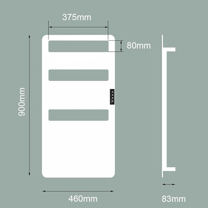 Towel Warmer with Timer for Bathroom, WiFi App Remote Control, Heated Towel Rack Wall Mounted, Electric Towel Warmers, Bath Towel Heater, Bath Towel Dryer, Hardwired or Plug-in - 35.4 x18 inch
