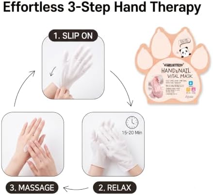 Esfolio Hand & Nail Vital Mask 3 Pairs Moisturizing Hand Care Gloves Nourishing Skin Comfort Support Softening Conditioning Care Korean Skincare Inspired Hand Treatment Mask - Image 4
