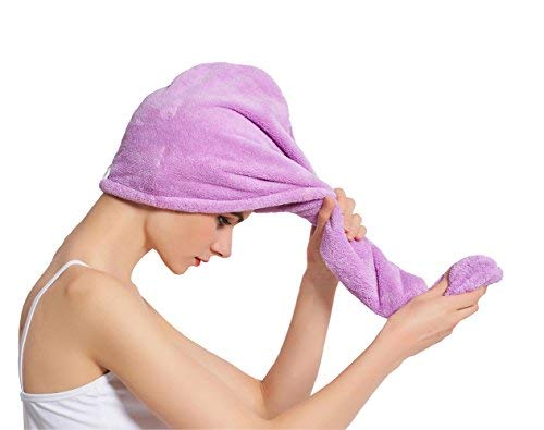 HOPESHINE Hair Drying Towel Twist Microfiber Towels for Hair Turban Wrap Fast Drying Super Soft and Absorbent Great Gift for Women and Girls 3-Pack