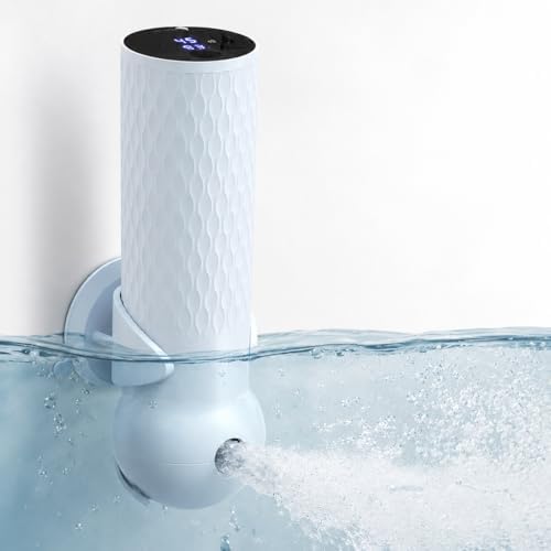 Upgraded Bath Jet SPA for Tub with Display Screen, Portable Handheld Bathtub Jet with Battery Level and Temperature Display, Bubble/Jet Two Mode, 8800mAh, IP67 Waterproof, 3 Adjustable Speeds by dyseer