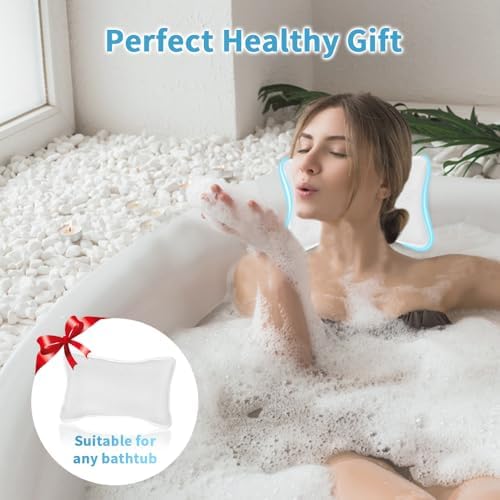 Luxury Bath Pillow, Slip-Resistant Neck & Back Support - Image 6