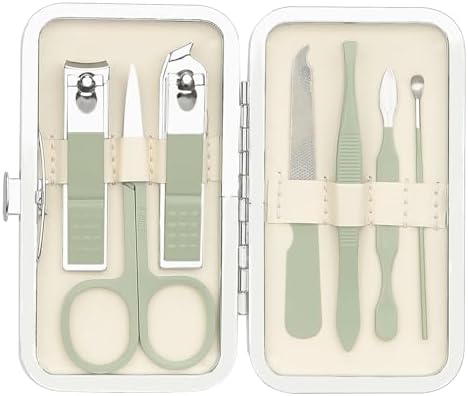 Manicure Kit,Nail Clippers for Men Valentine's Day,Easter Basket Stuffers for Teens,Pedicure Tools for Feet,Manicure Set,Mens Grooming Kit,Nail Clipper Set,Travel Essentials for Men by NZKNP