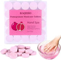 Manicure Spa Tablets 8oz -Pomegranate Soak Balls, Moisturizing Tablets, Cuticle Softener for Foot and Hand Soak Pedicure Spa Supplies Manicure Tools Nail Salon & Tavel Esenntial（40count） by Unknown