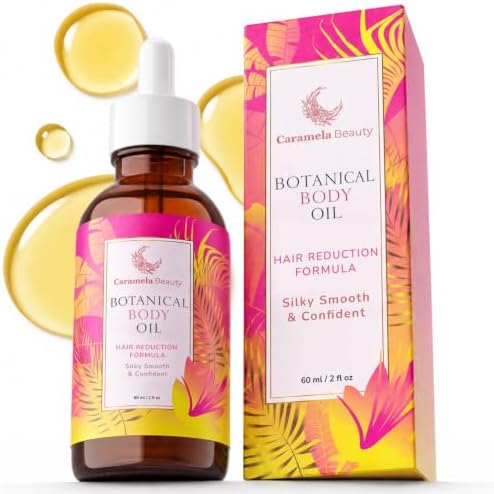 Cyperus Rotundus Oil, 60ml After-Shave and Post-Wax Moisturizer, Botanical Body Oil with Jojoba, Rosehip and Sweet Almond Oils for Silky Smooth Skin, All Skin Types by CaramelaBeauty