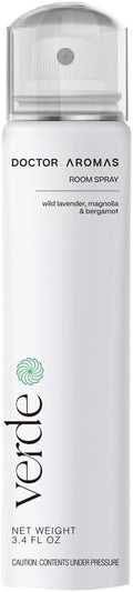 Doctor Aromas Premium Air & Room Spray – Lavender & Bergamot Long-Lasting Fragrance for Home, Bedroom or Bathroom – Powered by Everspray Tech (Pack of 1, Verde)