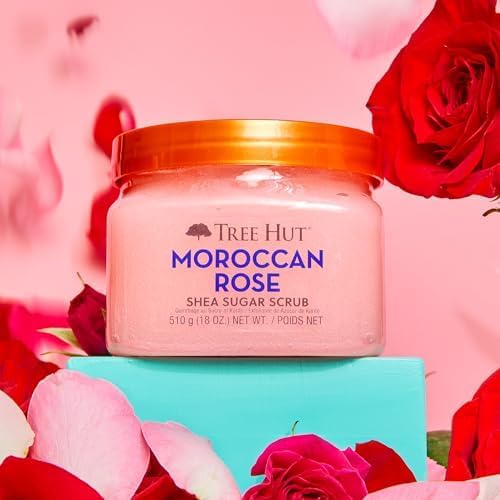 Tree Hut Moroccan Rose Body Scrub, Exfoliating Sugar Scrub, Vegan, 18 Oz - Image 5