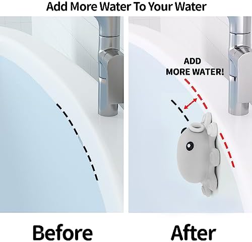 Abalter Bathtub Overflow Drain Cover Tub - Silicone Bathroom Cover, Bath Spa Accessories, Adds Inches of Water for Deeper&Warmer Bath，Grey Gray (ABCVXZY-Grey) - Image 3