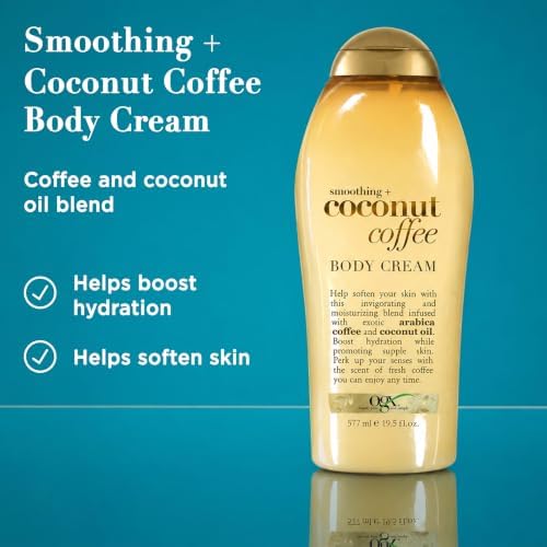 OGX Smoothing + Coconut Coffee Body Cream 19.5 oz - Image 3