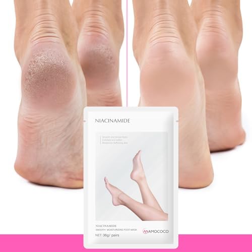 Foot Mask & Turmeric Oil, Deep Hydration Foot for Dry Cracked Skin, Nourishing Body Care with Vitamin E, SPA at Home - Image 2