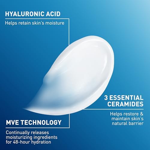 CeraVe Moisturizing Cream, Face & Body Moisturizer for Dry Skin, 19oz - Image 4