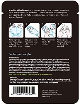 Bodipure HandPure 100pk Anti-Aging K-Beauty Moisturizing Spa Treatment Mask - Image 2