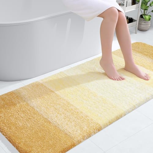 OLANLY Bathroom Runner Rug 59x24, Extra Soft Absorbent Microfiber Bath Rugs by OLANLY