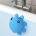 Bathtub Overflow Drain Cover Tub - Silicone Bathroom Overflow Drain Cover, Bath Tub Overflow Cover, Bathroom Spa Accessories, Adds Inches of Water for Deeper&Warmer Bath，Blue by Abalter