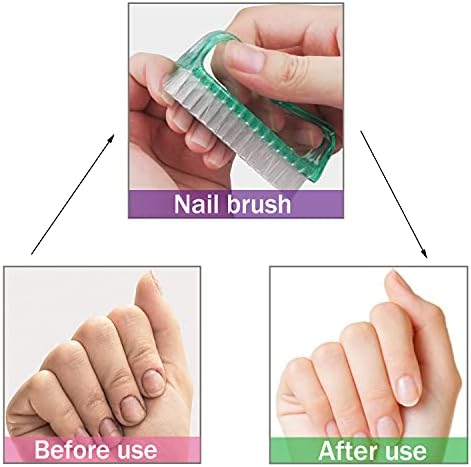 Handle Grip Nail Brush, Hand Fingernail Scrub Cleaning Brushes for Toes and Nails Cleaner, Pedicure Scrubbing tool kit for Men and Women 5 Pack (Multicolor) - Image 5