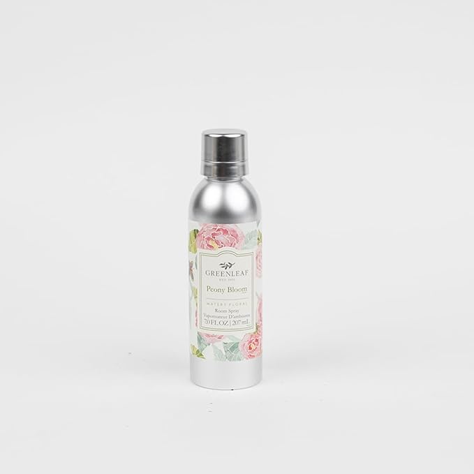 Greenleaf Gifts Peony Bloom Scented Room Air Freshener Spray | Non-Aerosol 7 oz Spray | Floral Scented Air Freshener for Home | Home Fragrance for Bedroom & Bathroom