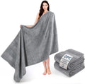 Cotton Paradise 100% Cotton Turkish Towel Set, Soft Absorbent Quick Dry, 2 Piece 35x70 Bath Sheet Set, Light Grey by UNITEDHOMETEXTILE