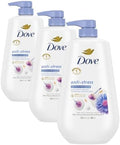 Dove Body Wash Blue Chamomile & Oat Milk Pump, Sulfate Free, 30.6 Fl Oz (Pack of 3) by Dove