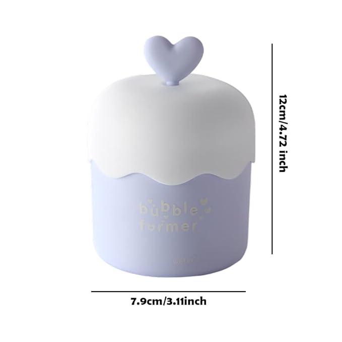 Face Wash Foam Maker, Facial Cleanser Foam Cup Froth Whip Bubble Maker Skin Care Face Wash Foamer, Deep Skincare Cleaner Tools, for Home Travel(COLOR:blue)