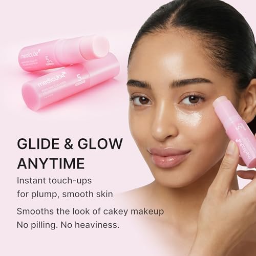 medicube PDRN Pink Collagen Volume Multi Balm Stick - Face & Body Balm | Volufiline, PDRN, NAD, Collagen - Under-Eyes, Neck, Forehead, Smile Lines, Lips, Plumping & Radiance for Line Care, K-Beauty - Image 6