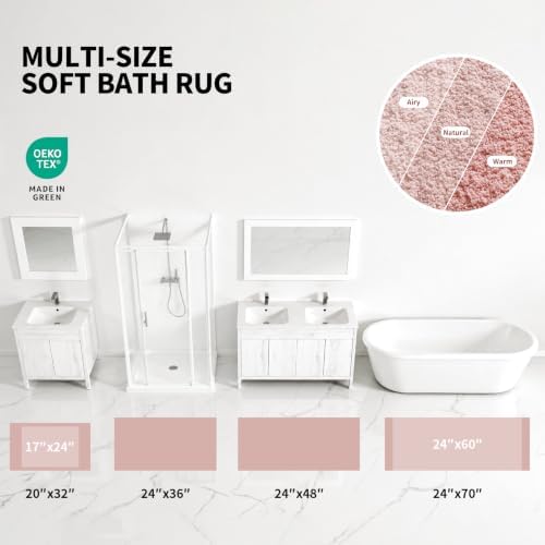 ILANGO Bathroom Rugs 32" × 20", Extra Soft Absorbent Microfiber Bath Rugs - Image 2