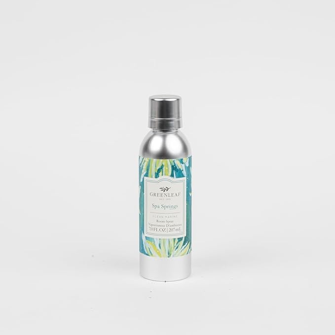 Greenleaf Gifts Spa Springs Scented Room Air Freshener Spray | Non-Aerosol 7 oz Spray | Fresh Scented Air Freshener for Home | Home Fragrance for Bedroom & Bathroom