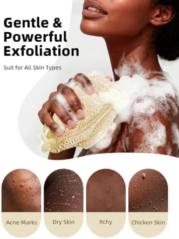Cleangor 2Pcs African Net Sponge Authentic with Knots - Exfoliating Body - Image 2