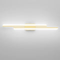 Ralbay 40" Modern LED Gold Vanity Lights 40W Frosted Aluminum Gold Bathroom Vanity Light Fixtures Over Long Mirror Modern Gold Bath Lighting 6000K White Light