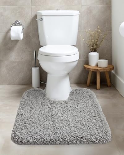 ILANGO Toilet Rugs U Shaped 22" × 24",Soft Absorbent Microfiber Bath Rugs - Image 2
