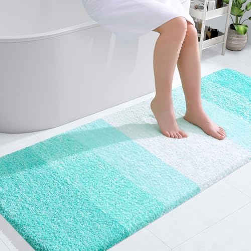 OLANLY Bathroom Runner Rug 54x24, Extra Soft Absorbent Microfiber Bath Rugs by OLANLY