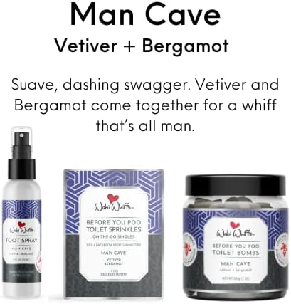 Wabi Whiffs Room and Bathroom Toot Sprays (Man Cave)