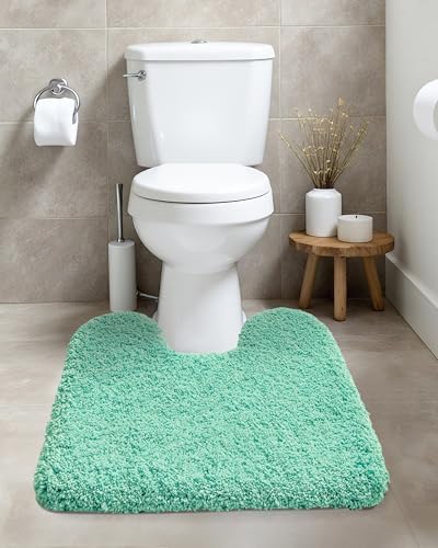 ILANGO Toilet Rugs U Shaped 22" × 24",Soft Absorbent Microfiber Bath Rugs - Image 2