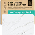 TOSORO - Stone Bath Mat Diatomaceous Earth Shower Mat Non-Slip Super Absorbent Diatomite Stone Bath Mats for Bathroom Floor Quick Drying Natural Easy to Clean (23.5 x 15) - Sandstone by Tosoro