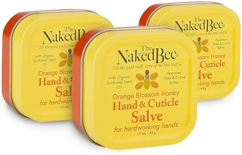 The Naked Bee Orange Blossom Honey Hand Salve (1.5 Oz) - 3 Pack by TheNakedBee