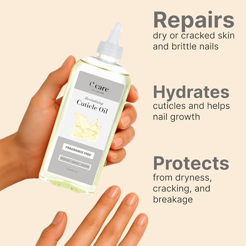 C CARE Fragrance-Free Cuticle Oil For Nails - Repairs Cuticles Overnight - Moisturizes and Strengthens Nails and Cuticles - 8 oz - Image 3