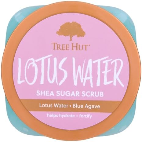 Tree Hut Lotus Water Body Scrub, Exfoliating Sugar Scrub, Vegan, 18 Ounce (Pack of 12) - Image 2