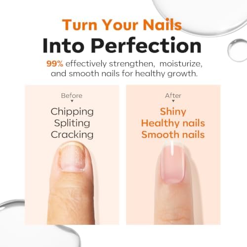 modelones Nail Strengthener and Growth, Clear Nail Polish Nail Hardener - Image 5